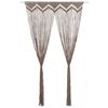 vidaXL Makramee Vorhang Taupe 140x240 cm Baumwolle