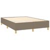 vidaXL Boxspringbettgestell Taupe 140x200 cm Stoff