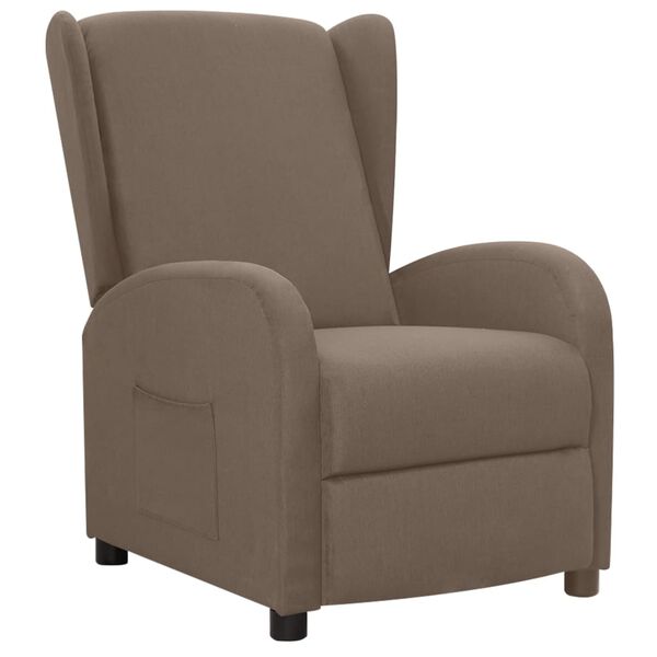 vidaXL Relaxsessel Taupe Stoff