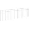 vidaXL Gartenzaun-Paneel 12 pcs Verzinkter Stahl Silber