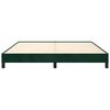 vidaXL Bettgestell ohne Matratze Dunkelgr&uuml;n 160x200 cm Samt