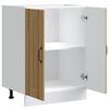 vidaXL Sp&uuml;lenunterschrank Lucca Artisan-Eiche Holzwerkstoff