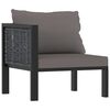 vidaXL 10-tlg. Garten-Lounge-Set mit Auflagen Poly Rattan Anthrazit