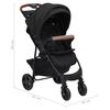 vidaXL 3-in-1 Kinderwagen Anthrazit Stahl