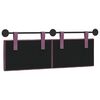 vidaXL H&auml;ngevorderseite Wandmontiert Lila 150 x 55 x 7 cm Samt