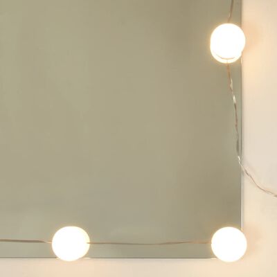 vidaXL Spiegelschrank mit LED Sonoma-Eiche 70x16,5x60 cm