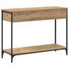 vidaXL Konsolentisch Artisan-Eiche 100 x 34,5 x 75 cm Holzwerkstoff