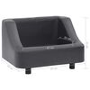 vidaXL Hundesofa Grau 67x52x40 cm Kunstleder