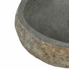 vidaXL Flusssteinwaschbecken Hellgrau 45 x 35 x 15 cm Flussstein