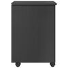 vidaXL Rollschrank Mit Rad Grau 34 x 39 x 56 cm Massives Kiefernholz