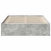 vidaXL Bettgestell Betongrau 135x190 cm