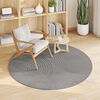 vidaXL Bereichsteppiche Rund Grau &Oslash; 120 CM