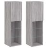 vidaXL TV-Schr&auml;nke mit LED-Leuchten 2 Stk. Grau Sonoma 30,5x30x102 cm