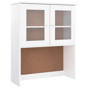 vidaXL Sideboard-Aufsatz ALTA Wei&szlig; 77x30x92 cm Massivholz Kiefer