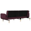 vidaXL Schlafsofa 2-Sitzer mit 2 Kissen Lila Stoff
