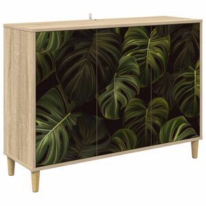 vidaXL Sideboard ELBURG Sonoma 102 x 33 x 75 cm Holzwerkstoff