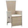 vidaXL 5-tlg. Garten-Essgruppe Beige