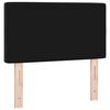 vidaXL LED Kopfteil mit LED-Lichtleisten Schwarz 80 cm Polyester