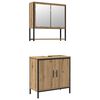 vidaXL Badezimmerm&ouml;bel-Set 2 stk. Braun 60 x 30 x 60 cm Holzwerkstoff