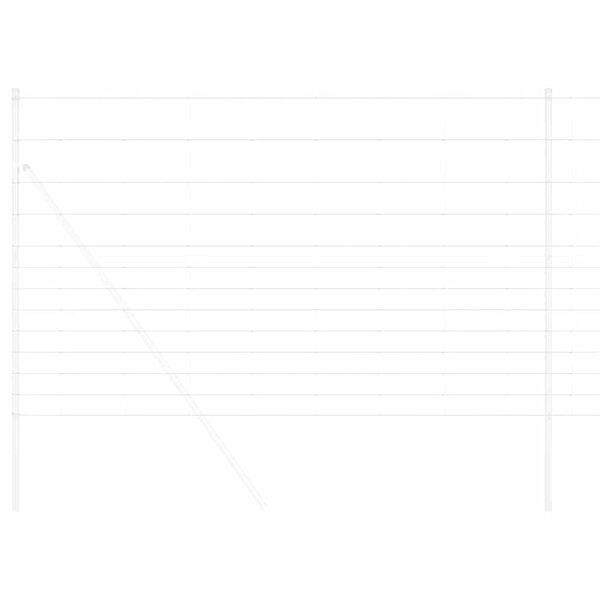 vidaXL Wildzaun Silber 25 x 1,5 m Verzinkter Stahl