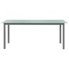 vidaXL Gartentisch Hellgrau 190x90x74 cm Aluminium und Glas