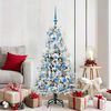 vidaXL K&uuml;nstlicher klappbarer Weihnachtsbaum Wei&szlig; 150 cm PE und PVC
