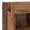 vidaXL TV-Wandm&ouml;bel mit LED-Lichtleisten 6 pcs Altholz Holzwerkstoff