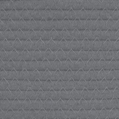 vidaXL Aufbewahrungskörbe 2 Stk. Grau und Weiß Ø24x18 cm Baumwolle