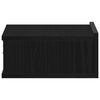 vidaXL Schwebender Nachttisch Schwarze Eiche 40 x 32 x 15 cm Holzwerkstoff
