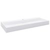vidaXL Waschbecken 120 x 46 x 11 cm Mineralguss/Marmorguss Wei&szlig;