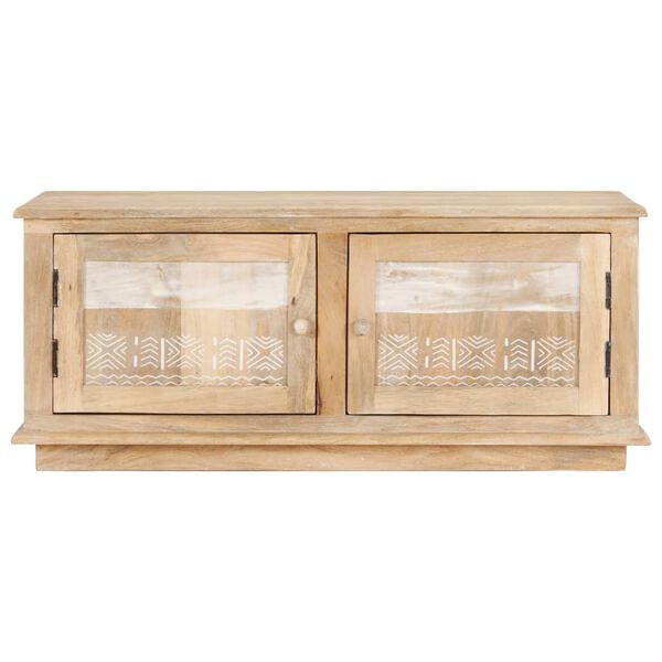 vidaXL Couchtisch 90x49x37 cm Massivholz Mango