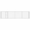 vidaXL Hundek&auml;fig Silber 800 x 200 x 200 cm Verzinkter Stahl