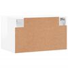 vidaXL Wandschrank Hochglanz-Wei&szlig; 60x36,5x35 cm Holzwerkstoff