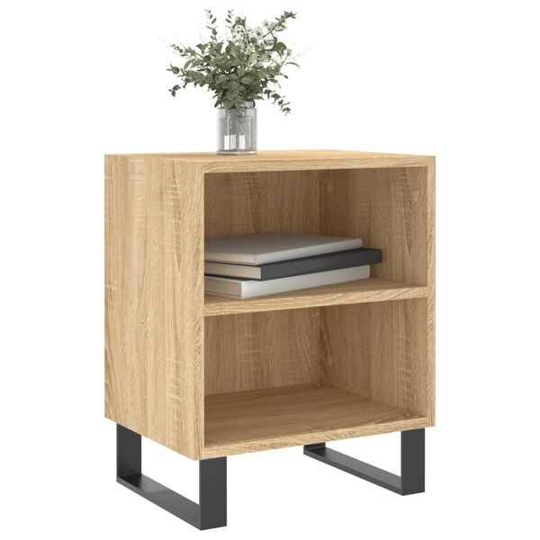 vidaXL Nachttische 2 Stk. Sonoma-Eiche 40x30x50 cm Holzwerkstoff