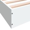 vidaXL Bettgestell Wei&szlig; 140x200 cm Holzwerkstoff