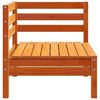 vidaXL Garten-Ecksofas 2 Stk. Wachsbraun Massivholz Kiefer