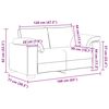 vidaXL Sofa Dunkelgr&uuml;n 160 x 77 x 82 cm Stoff
