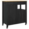 vidaXL K&uuml;chentrolley Uni Schwarz 84 x 40 x 88,5 cm