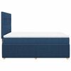 vidaXL Boxspringbett mit Matratze Blau 140x200 cm Stoff