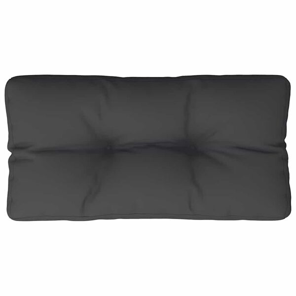 vidaXL Palettenkissen Schwarz 80x40x12 cm Stoff