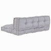 vidaXL Sofakissen 2 pcs Grau Stoff