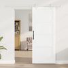 vidaXL Schiebet&uuml;r Wei&szlig; 83 x 202 cm Massives Kiefernholz