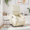 vidaXL Relaxsessel mit Aufstehhilfe Creme Kunstleder