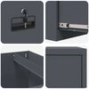 vidaXL Aktenschrank Anthrazit 44 x 50 x 106,5 cm Kaltgewalzter Stahl