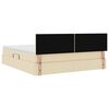vidaXL Aufbewahrungsbett mit Matratze Creme 160 x 200 cm Holzwerkstoff