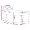 vidaXL Boxspringbett mit Matratze Hellgrau 120x190 cm Stoff