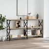 vidaXL Konsolentisch Sonoma-Eiche 156x28x80,5 cm Holzwerkstoff