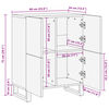 vidaXL Sideboard Braun 60x34x75 cm Massivholz Mango