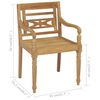 vidaXL Batavia-St&uuml;hle 2 Stk. mit Anthrazit Kissen Teak Massivholz
