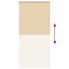 vidaXL Verdunkelungsrollo Beige 90x230cm Stoffbreite 85,7 cm Polyester